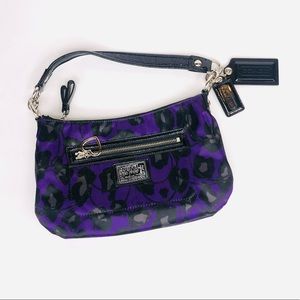 COACH - Daisy Ocelot Print Handbag - Purple NWOT